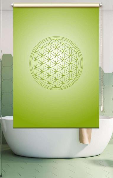 Extartiqe Duschrollo - Blume des Lebens green
